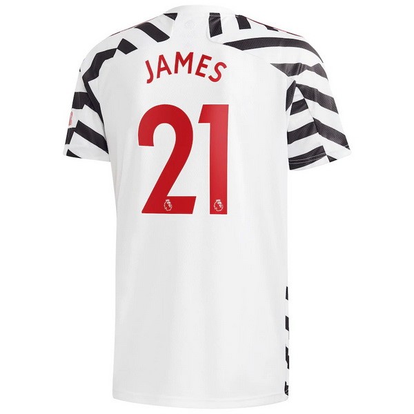 Maglia Manchester United NO.21 James Third 20/21 Bianco